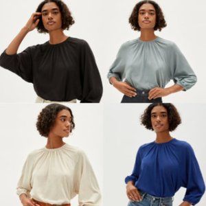 Set Of Everlane Airt Poet Tee (Black and White)